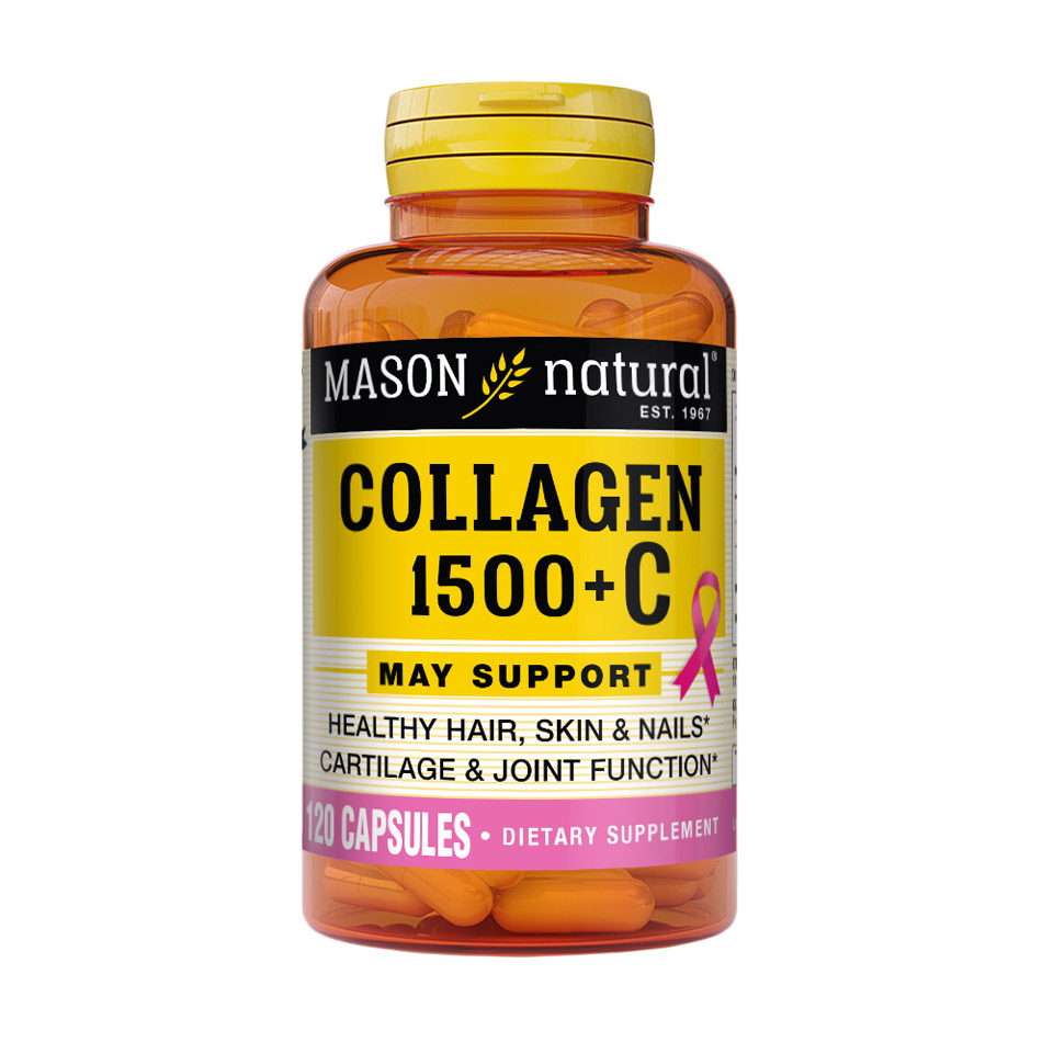 Колаген з вітаміном C Mason Natural Collagen 1500 мг, 120 капсул